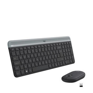 Wehkamp Logitech LogitechMK470 Slim Combo draadloos toetsenbord en muis (Zwart) aanbieding
