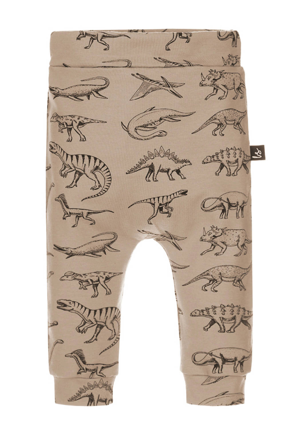 Babystyling broek met dierenprint taupe, Taupe
