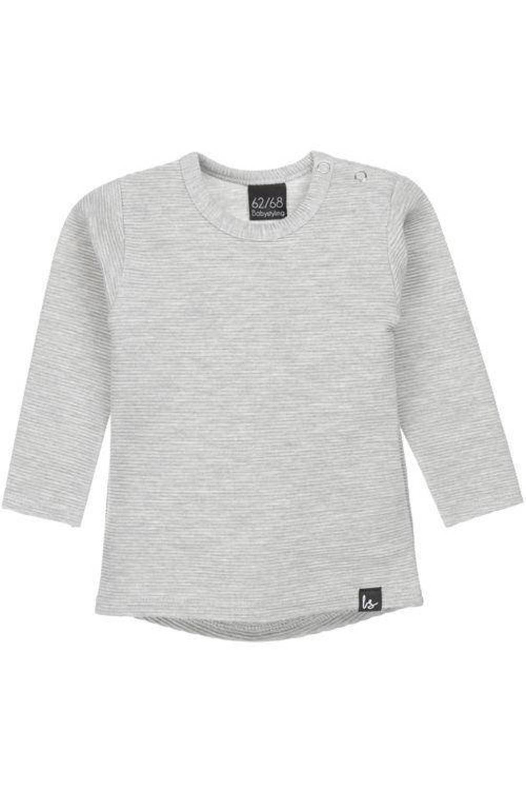 Babystyling longsleeve lichtgrijs, Lichtgrijs