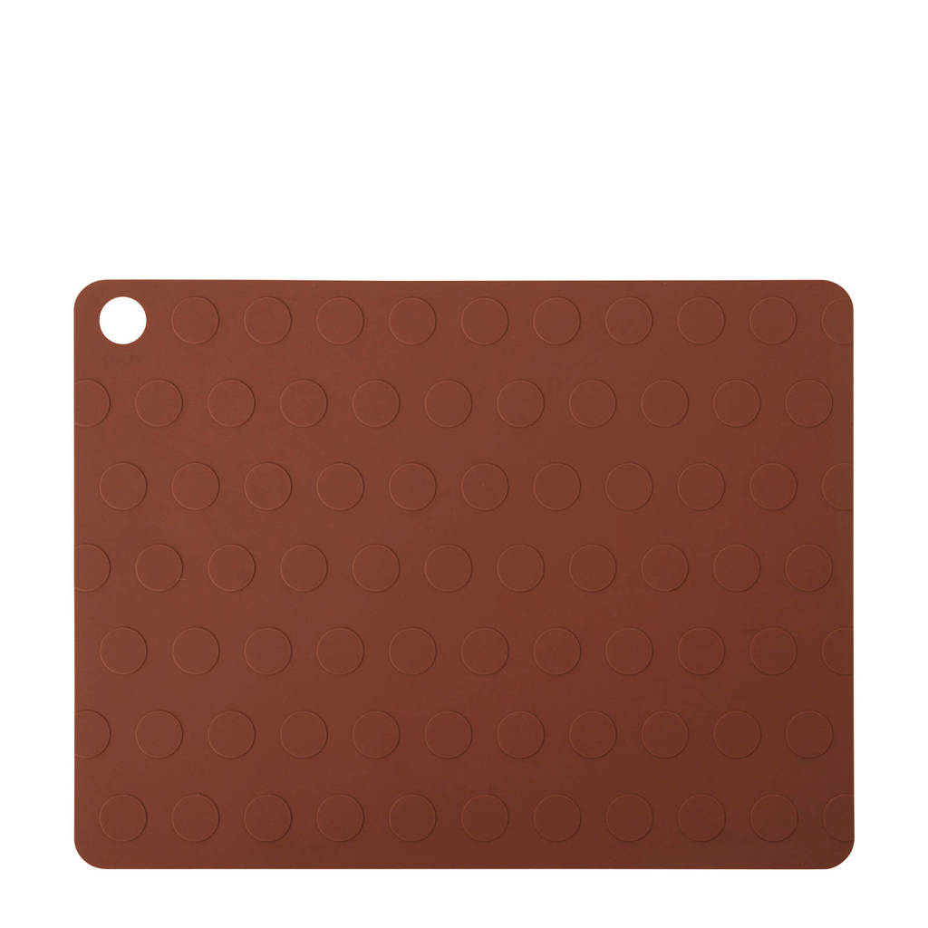 OYOY placemat Dotto (set van 2), Nutmeg