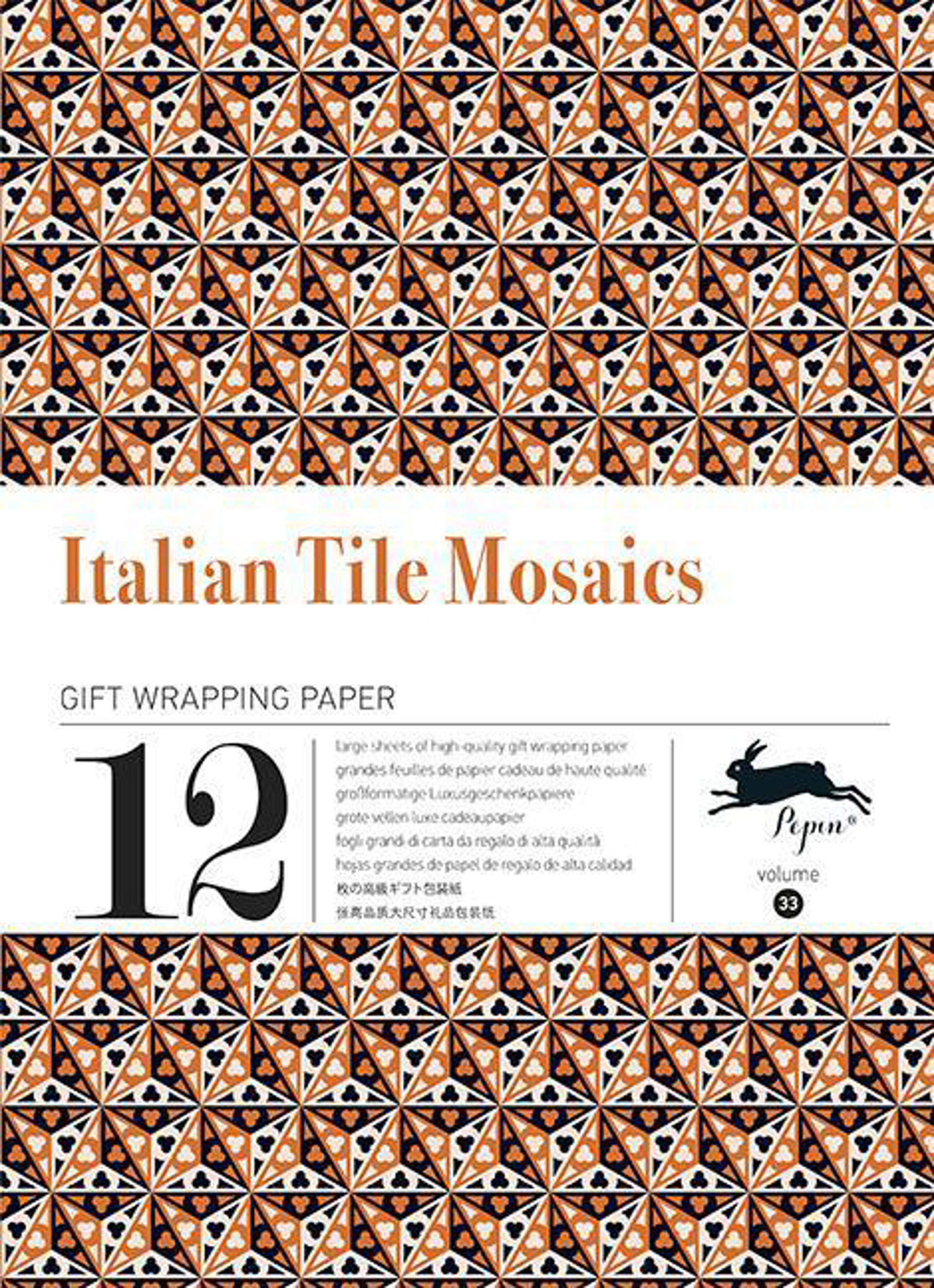 Pepin van Roojen Gift wrapping paper book Italian tile mosaies Volume