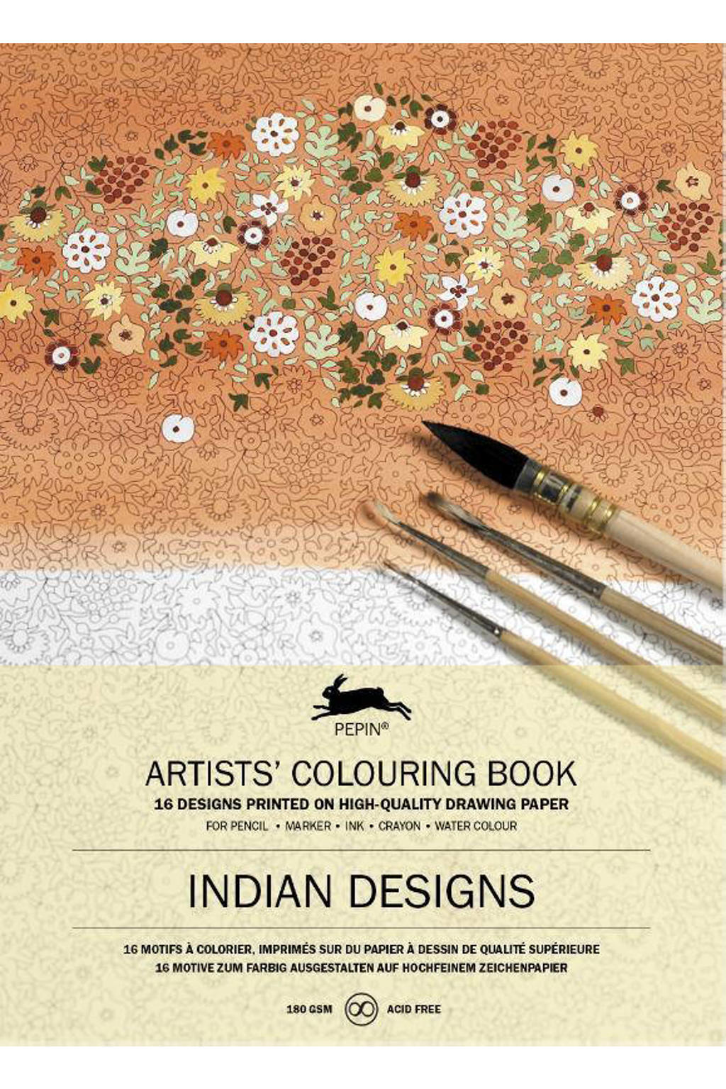 Pepin van Roojen Artists' colouring book Indian Designs wehkamp