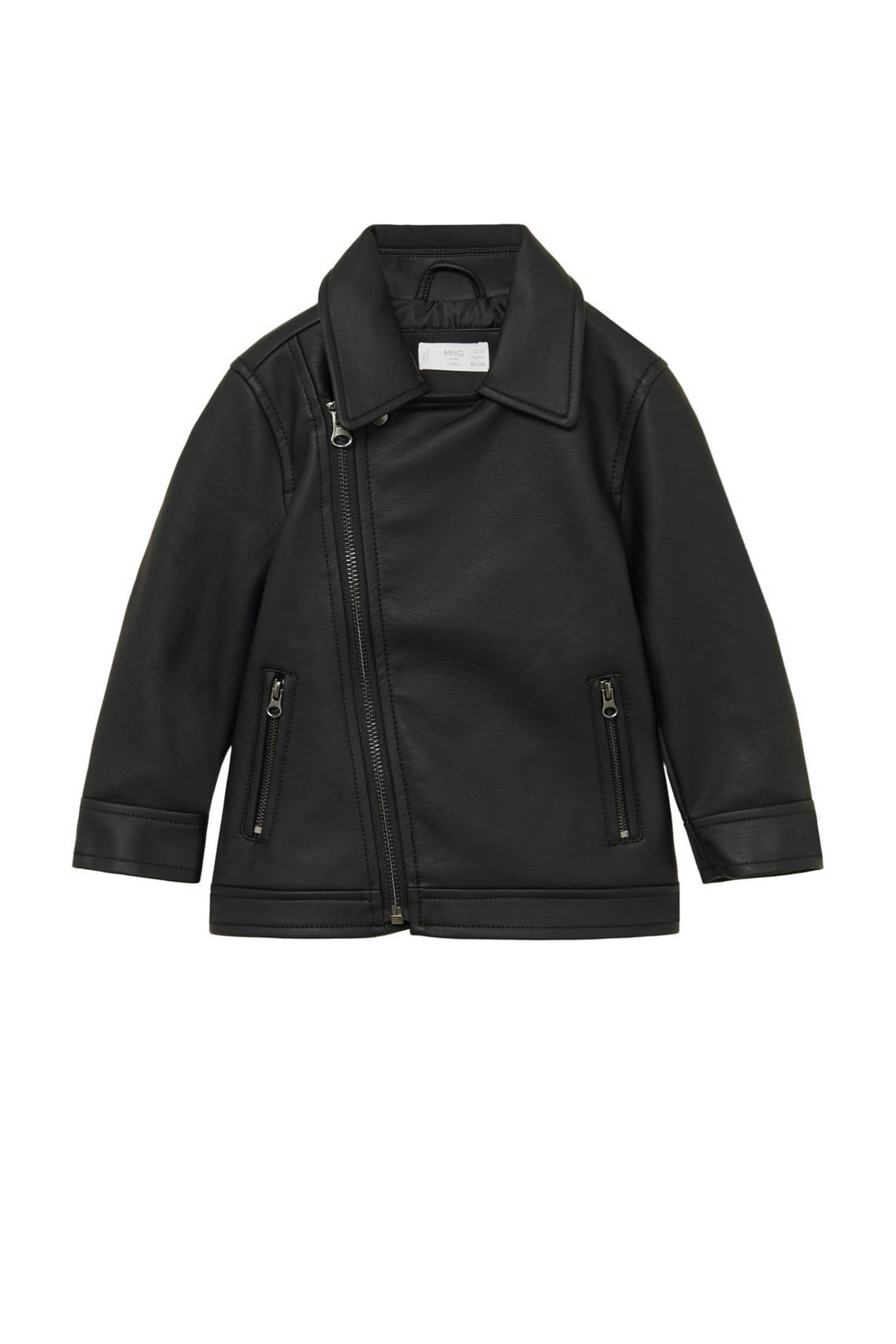 Mango Kids bikerjack zwart | wehkamp Mango Kids leren bikerjack zwart | wehkamp
