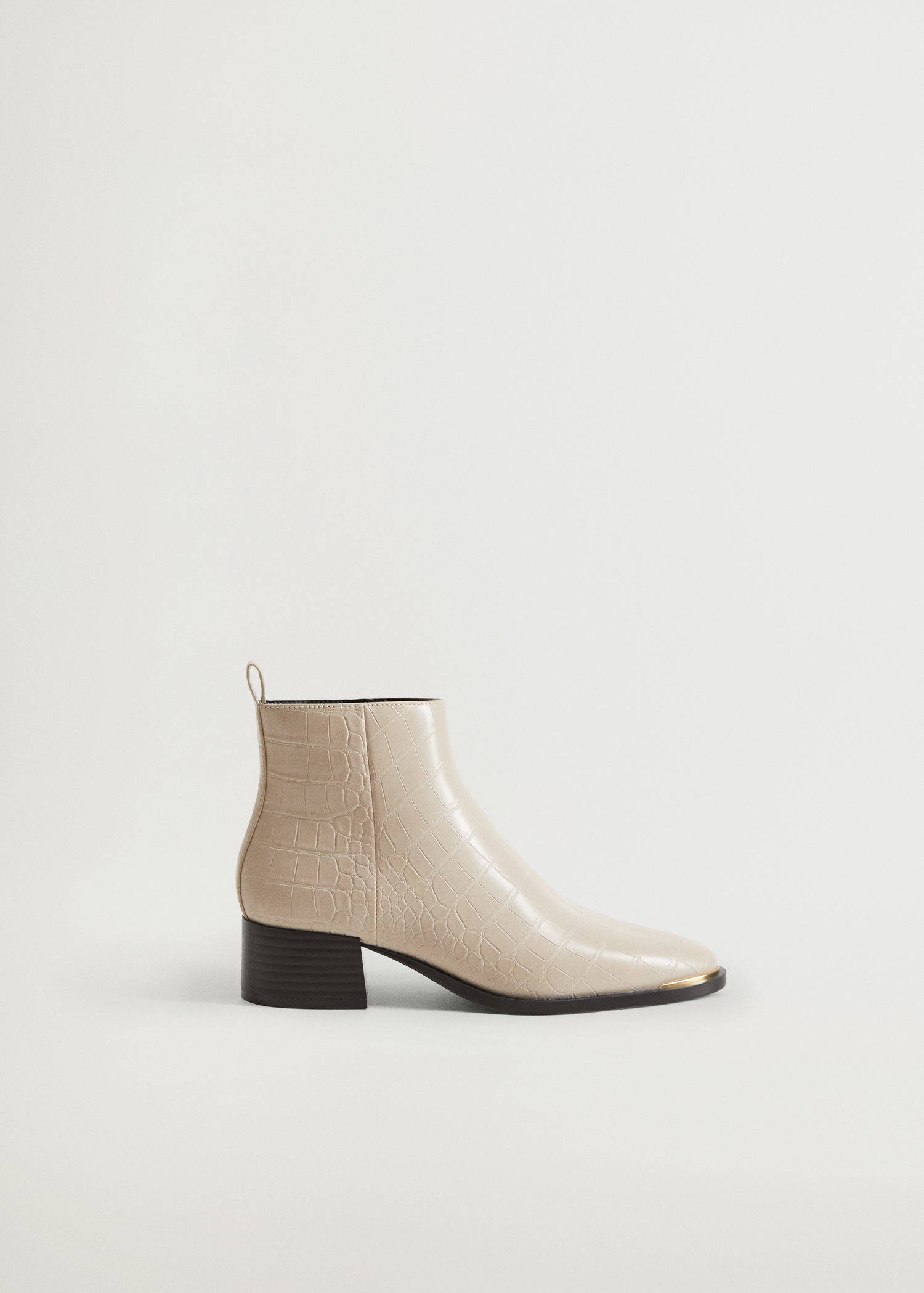 Mango enkellaarzen met crocoprint off white | wehkamp Mango enkellaarzen met crocoprint off white | wehkamp
