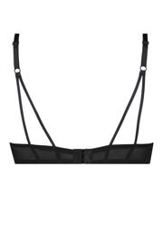 VIVISENCE Beha dames met beugel gevoerde push-up beha klassiek glad microvezel elegant kant net, 1041, zwart, 65C VIVISENCE Beha dames met beugel gevoerde push-up beha klassiek glad microvezel elegant kant net, 1041, zwart, 65C