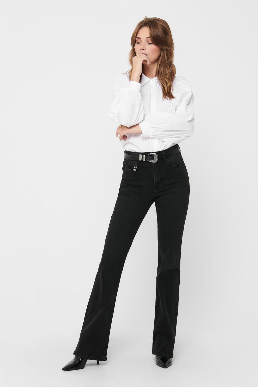 JDY high waist flared jeans JDYNEWFLORA dark grey denim