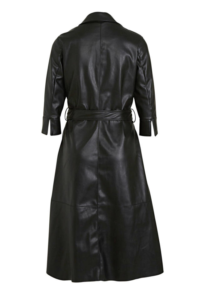 Betsy Trotwood Aankondiging geestelijke Miljuschka by Wehkamp imitatieleren jurk zwart | wehkamp