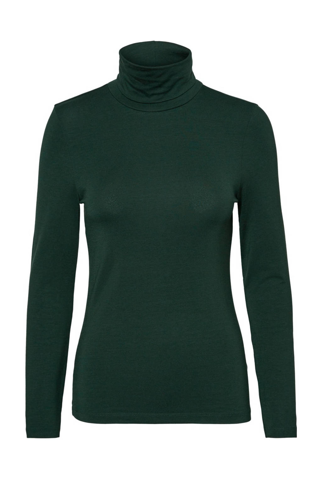 VERO MODA T-shirt donkergroen, Donkergroen