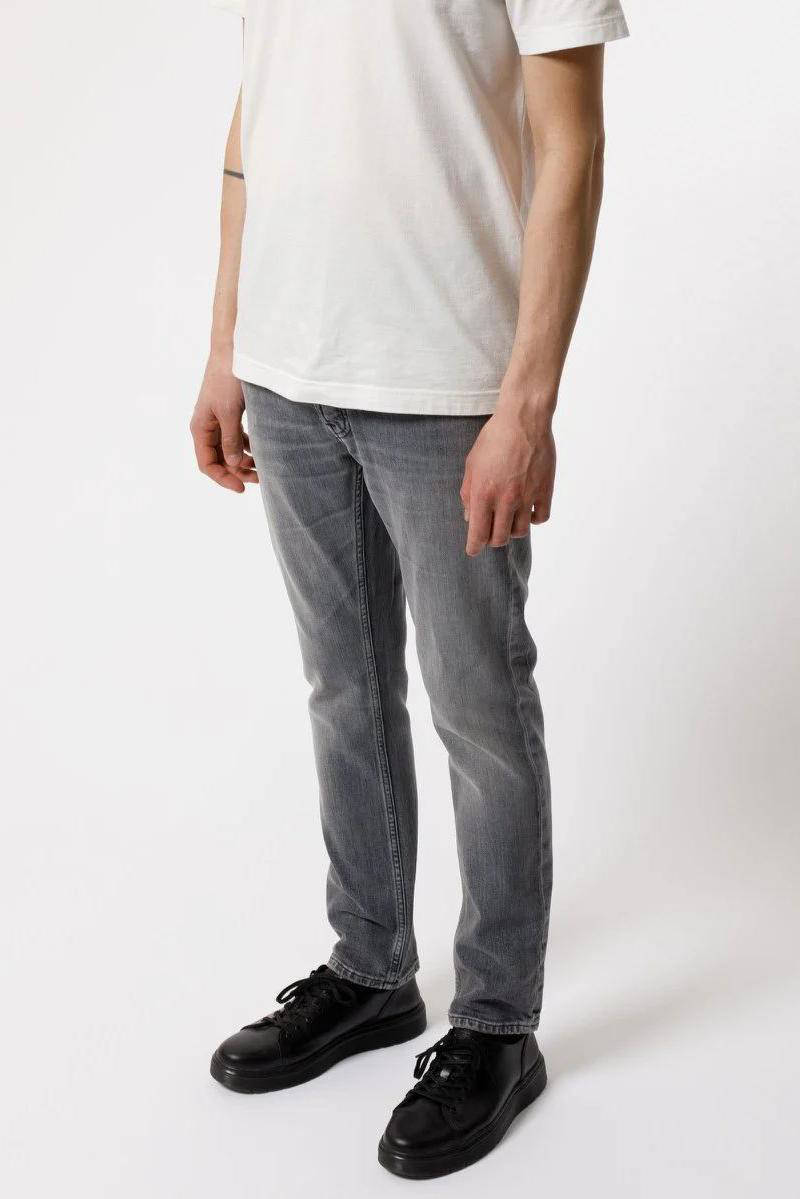 Nudie Jeans slim fit jeans Grim Tim grijs | wehkamp