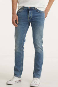 Nudie Jeans slim fit jeans Grim Tim blue meadow, Blue Meadow