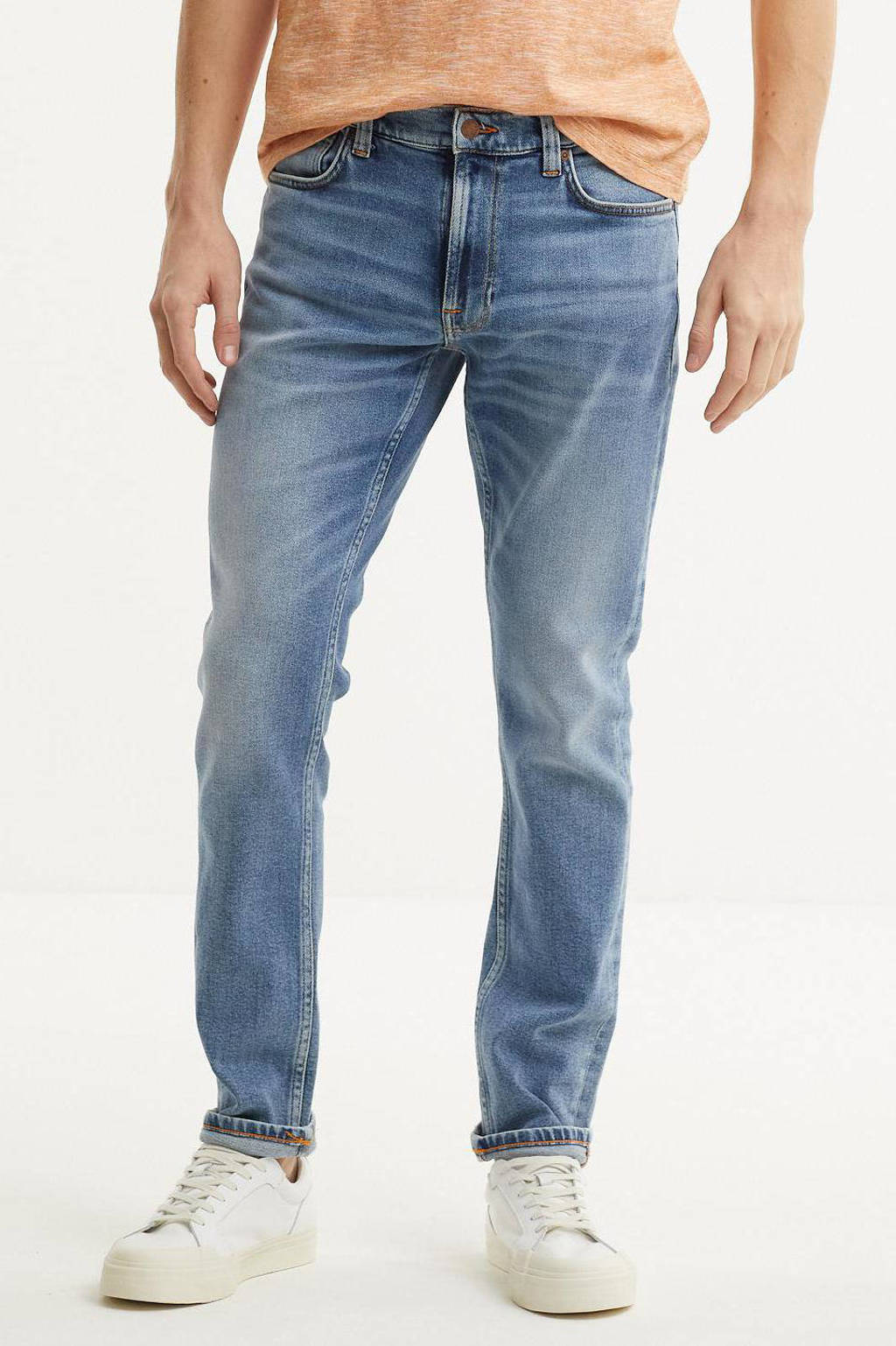 Nudie Jeans tapered fit jeans Lean Dean indigo hub, Indigo Hub