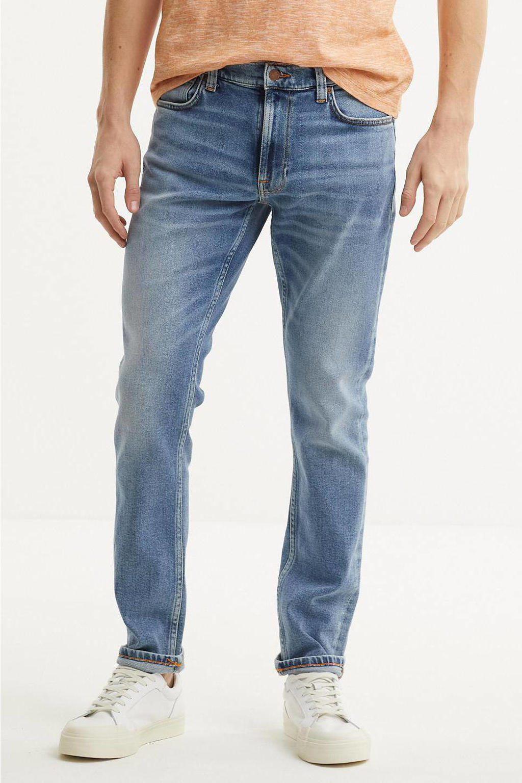 Nudie Jeans tapered fit jeans Lean Dean indigo hub