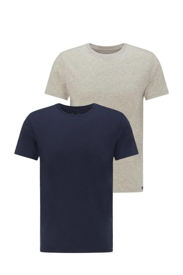 Leesbaarheid Pijlpunt Beperking Lee T-shirt (set van 2 ) grijs/blauw | wehkamp