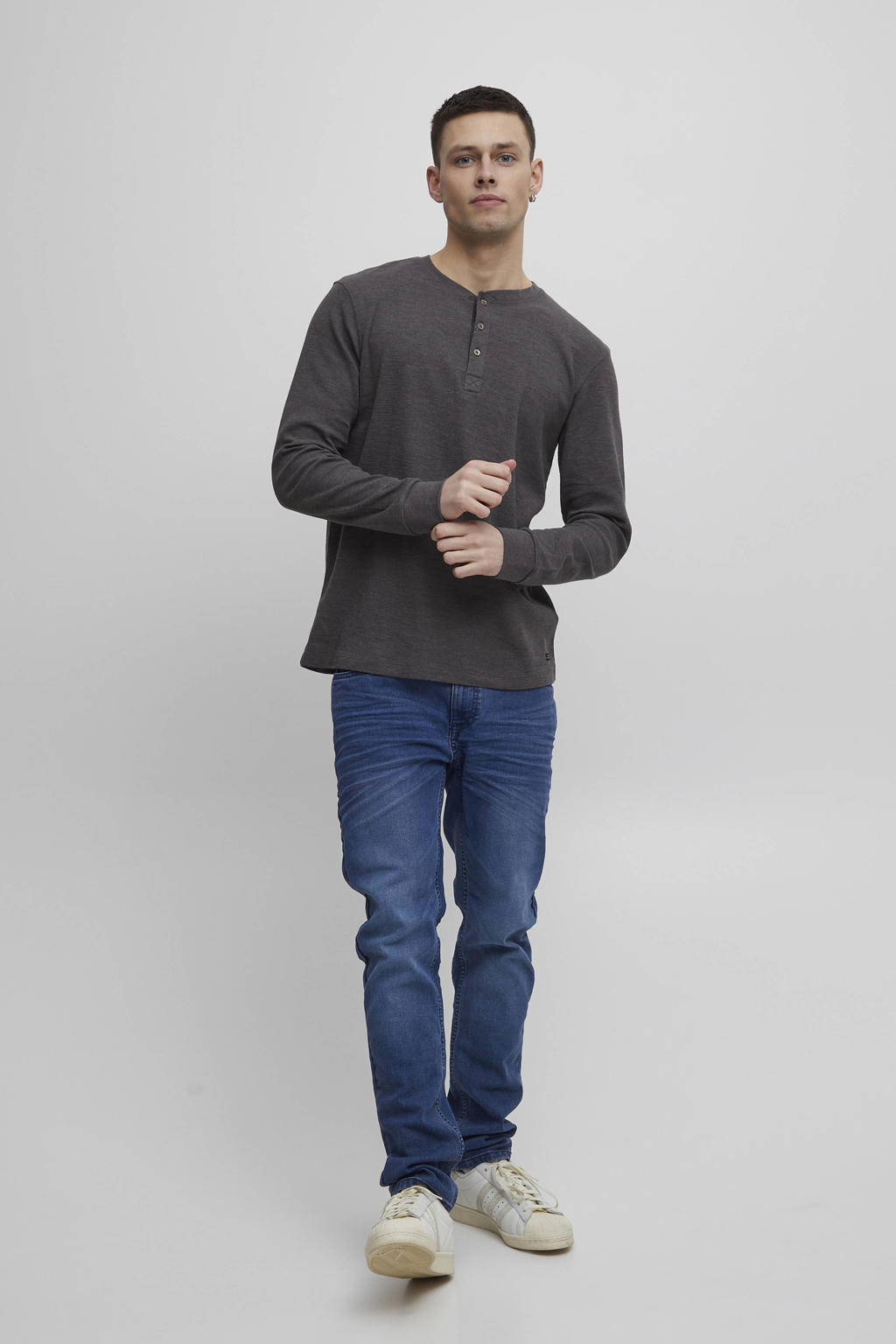Blend longsleeve donkergrijs