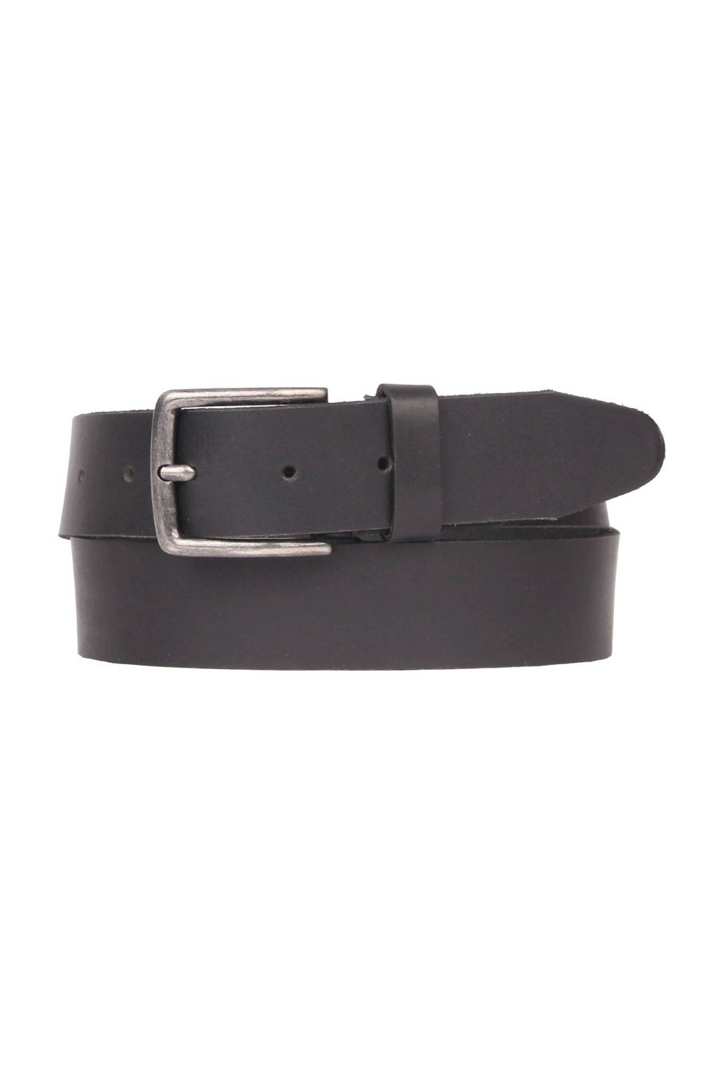 Presly & Sun leren riem zwart, 999 Black.