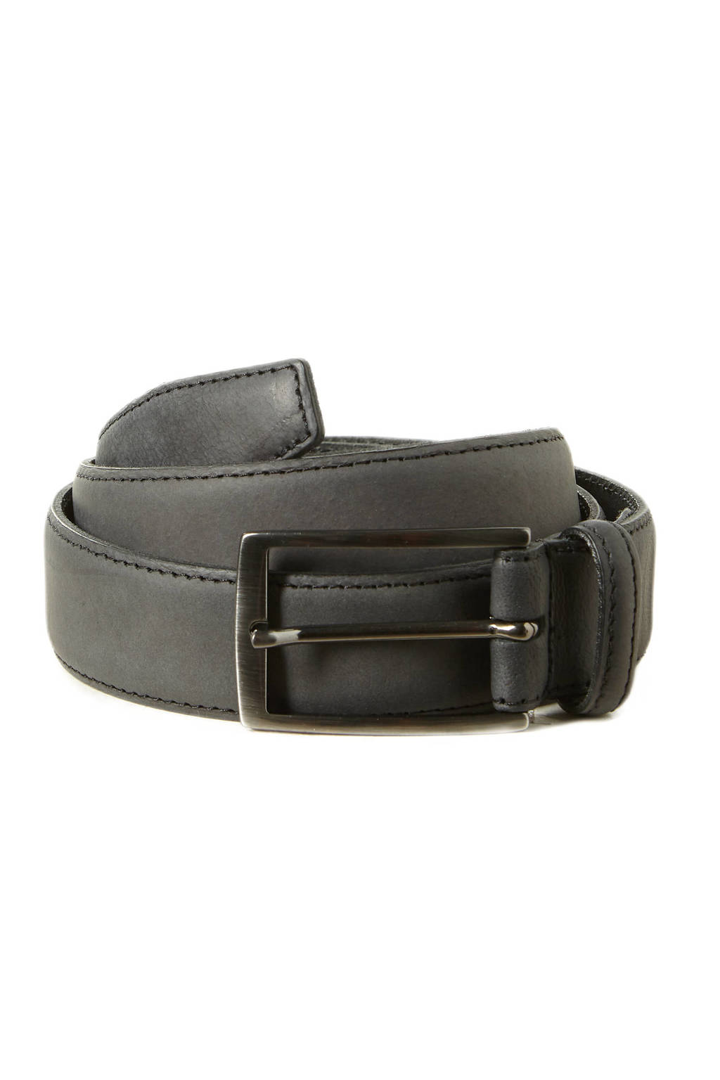 Presly & Sun leren riem donkergrijs, Donkergrijs