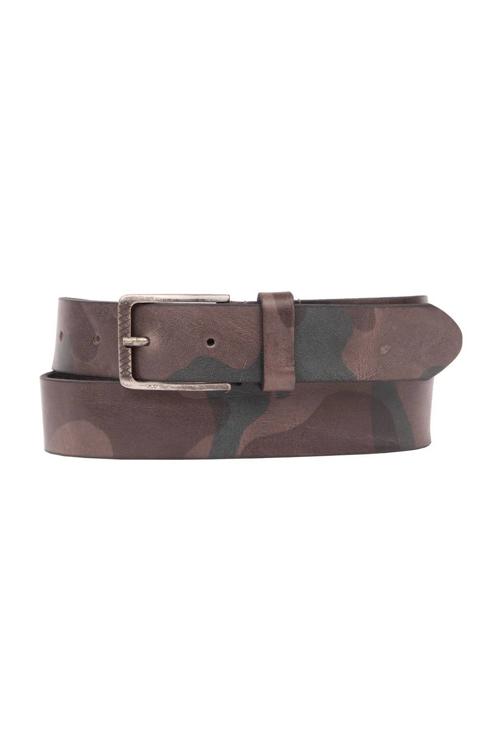 Presly & Sun leren riem zwart, 999 Black.