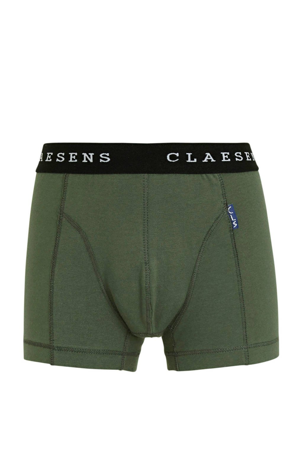 joggen Sherlock Holmes vaak Claesen's boxershort - set van 2 groen/zwart | wehkamp