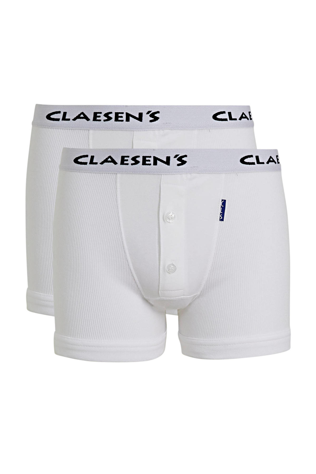 De slaapkamer schoonmaken bedenken Glad Claesen's boxershort - set van 2 wit | wehkamp