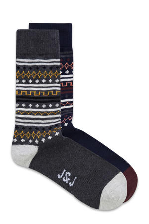 sokken JACGHENT - set van 2 antraciet/donkerblauw 