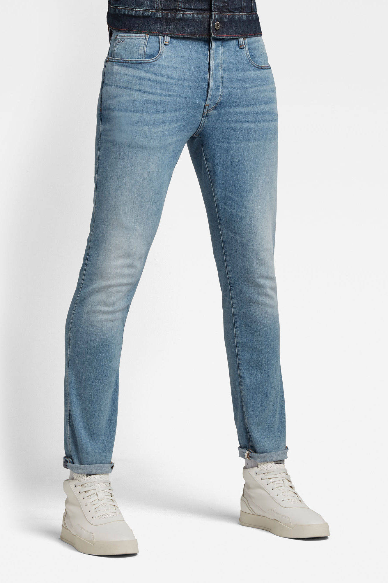 G-Star RAW Denim 3301 Heren Kleding voor voor Jeans voor Slim jeans Smalle Jeans in het Blauw voor heren 