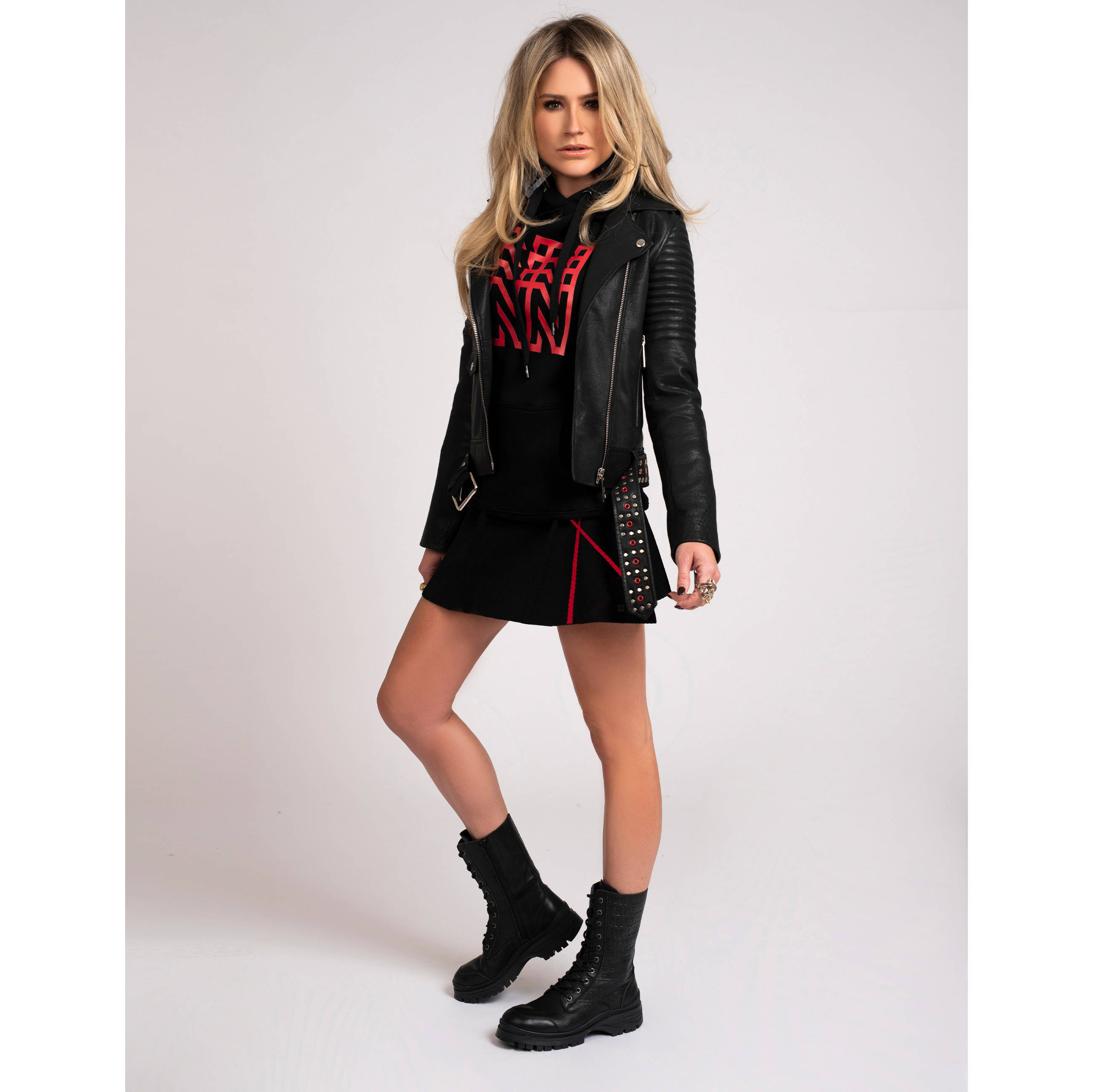 NIKKIE Maura Boots leren veterboots zwart | wehkamp