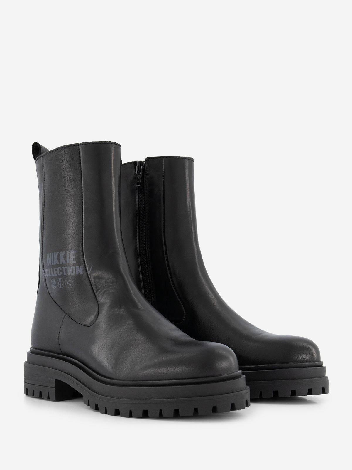 Hoge leren chelsea boots sale