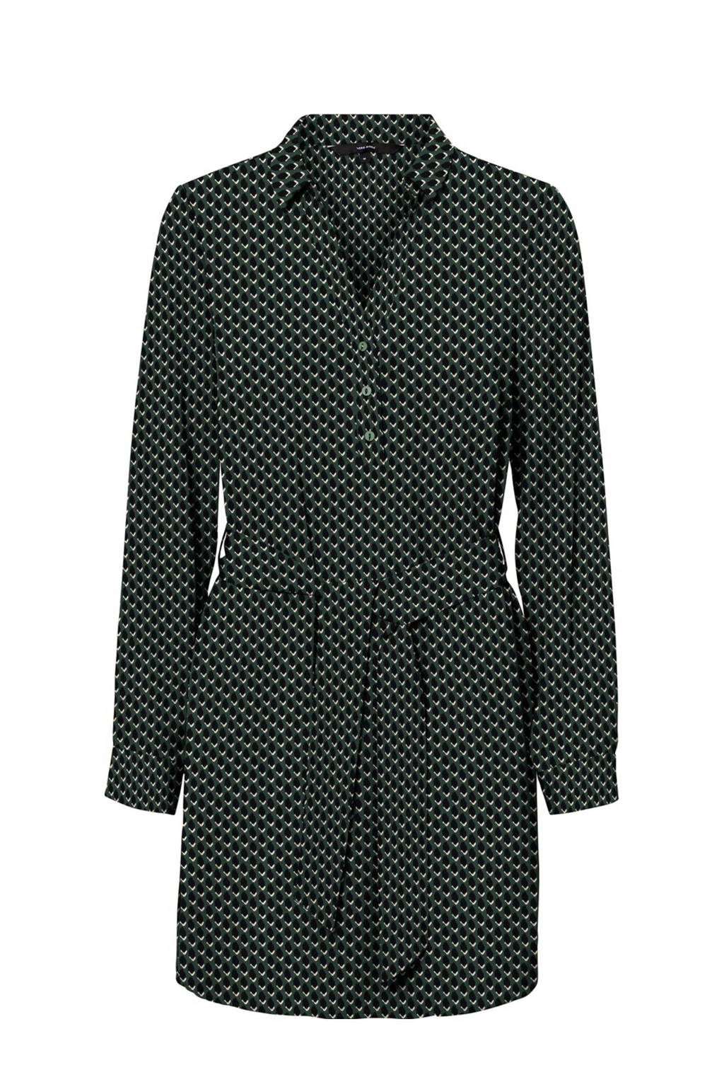 VERO MODA blousejurk Boa donkergroen, Donkergroen