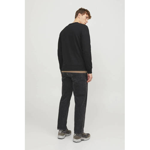 JACK & JONES ESSENTIALS sweater JJEBASIC zwart afbeelding