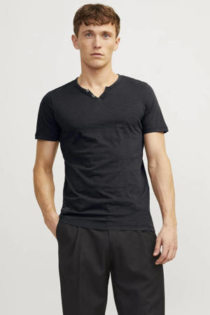 regular T-shirt zwart