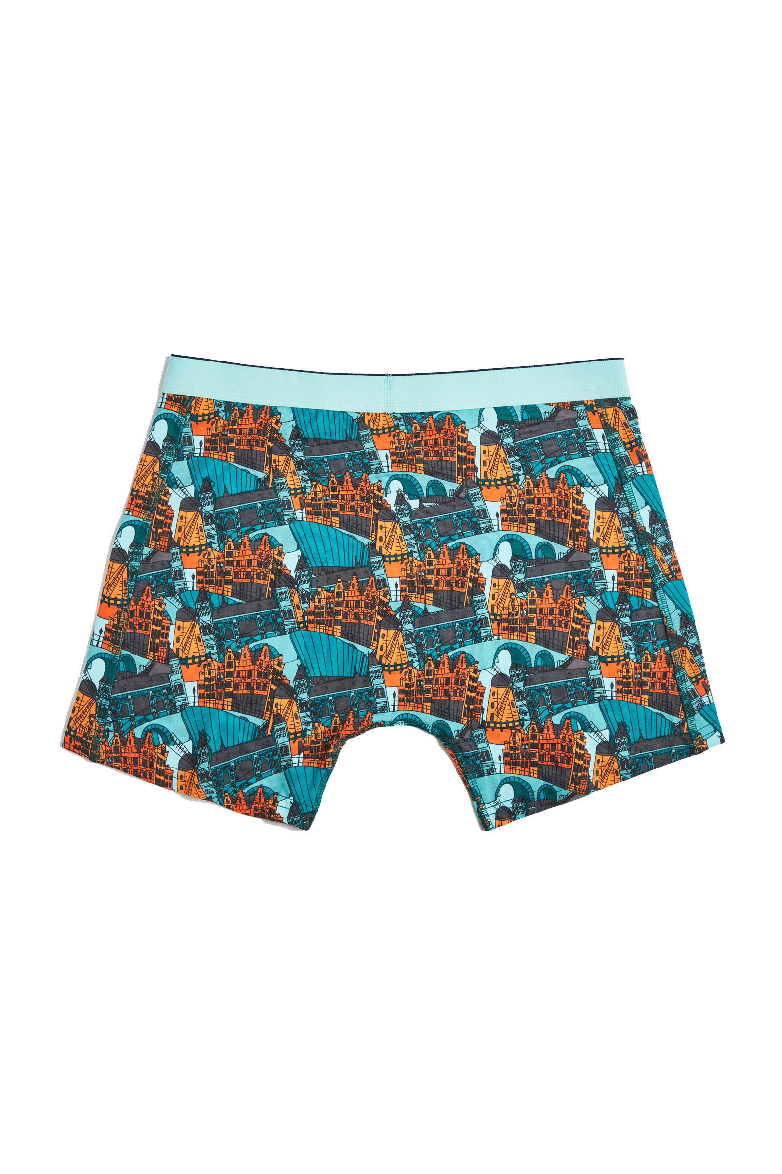 boxershort oranje blauw