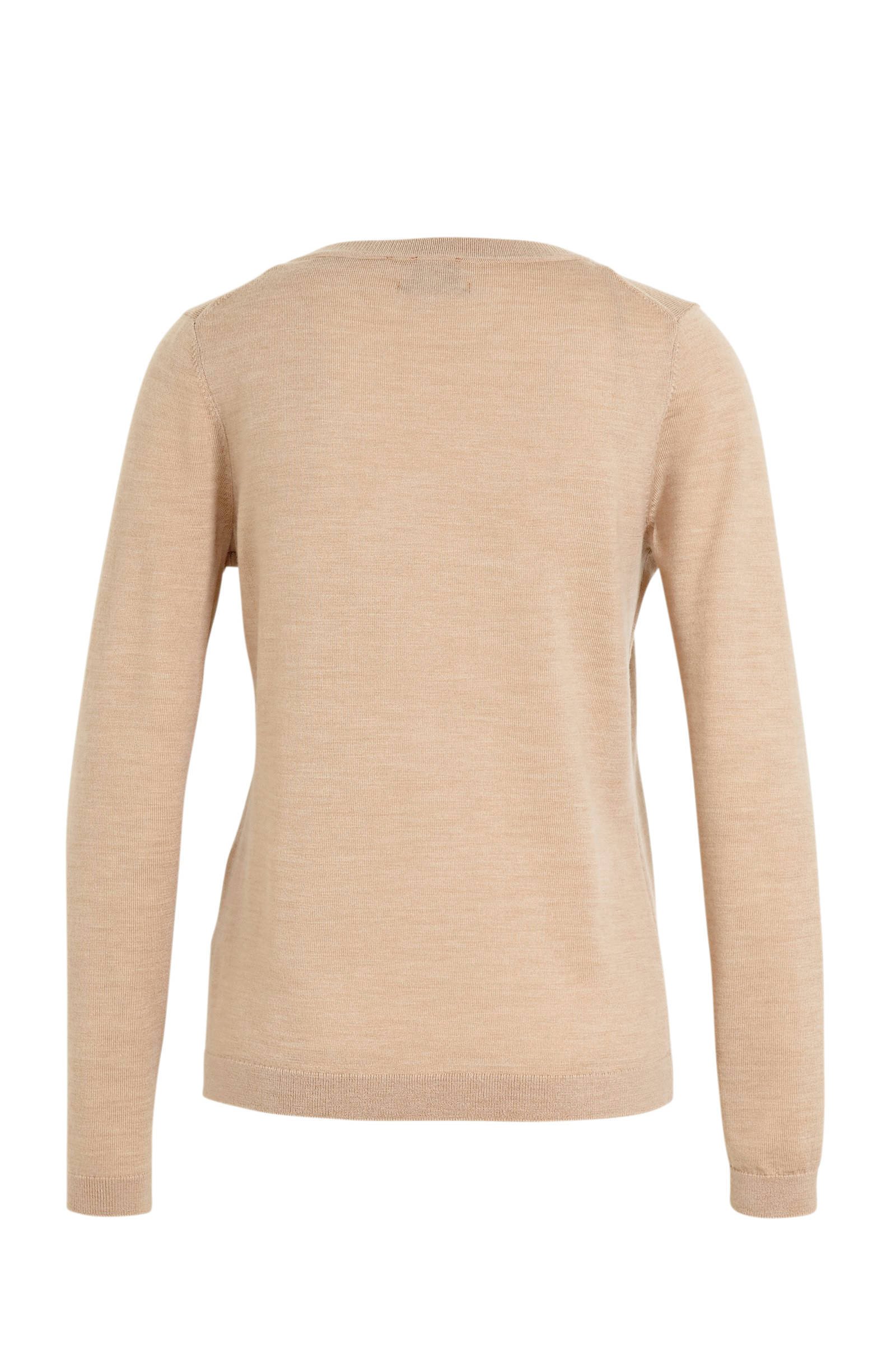 C&A fijngebreide wollen trui beige | wehkamp C&A fijngebreide wollen trui beige | wehkamp