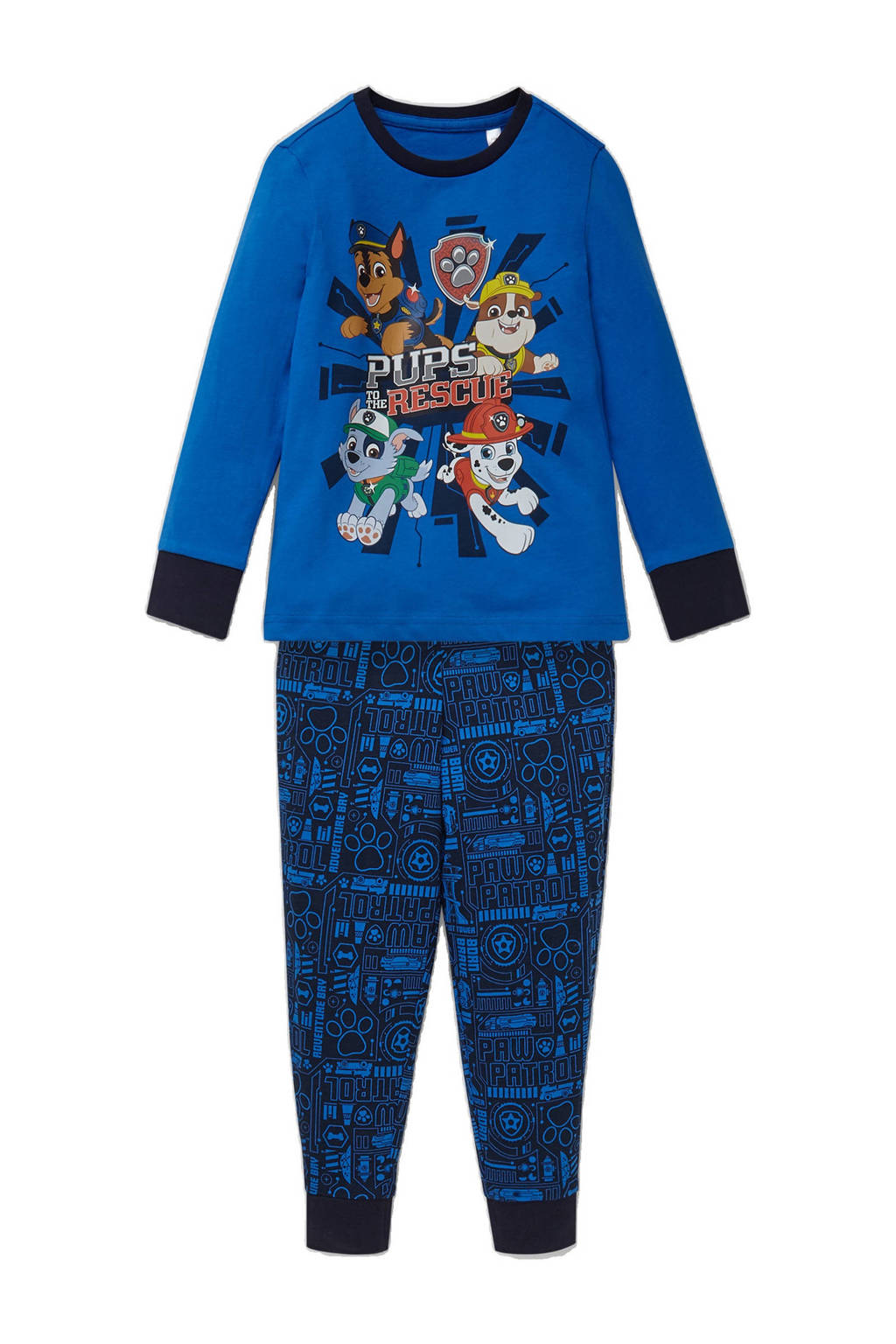 C&A pyjama Paw Patrol blauw, Donkerblauw/blauw