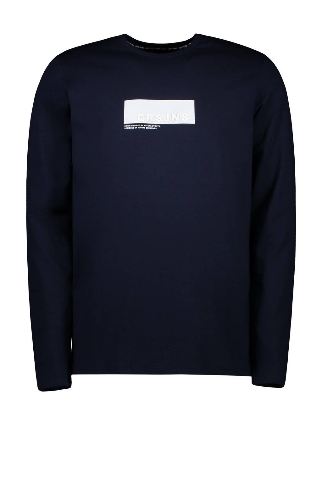 Cars longsleeve Johnes met logo donkerblauw, Donkerblauw