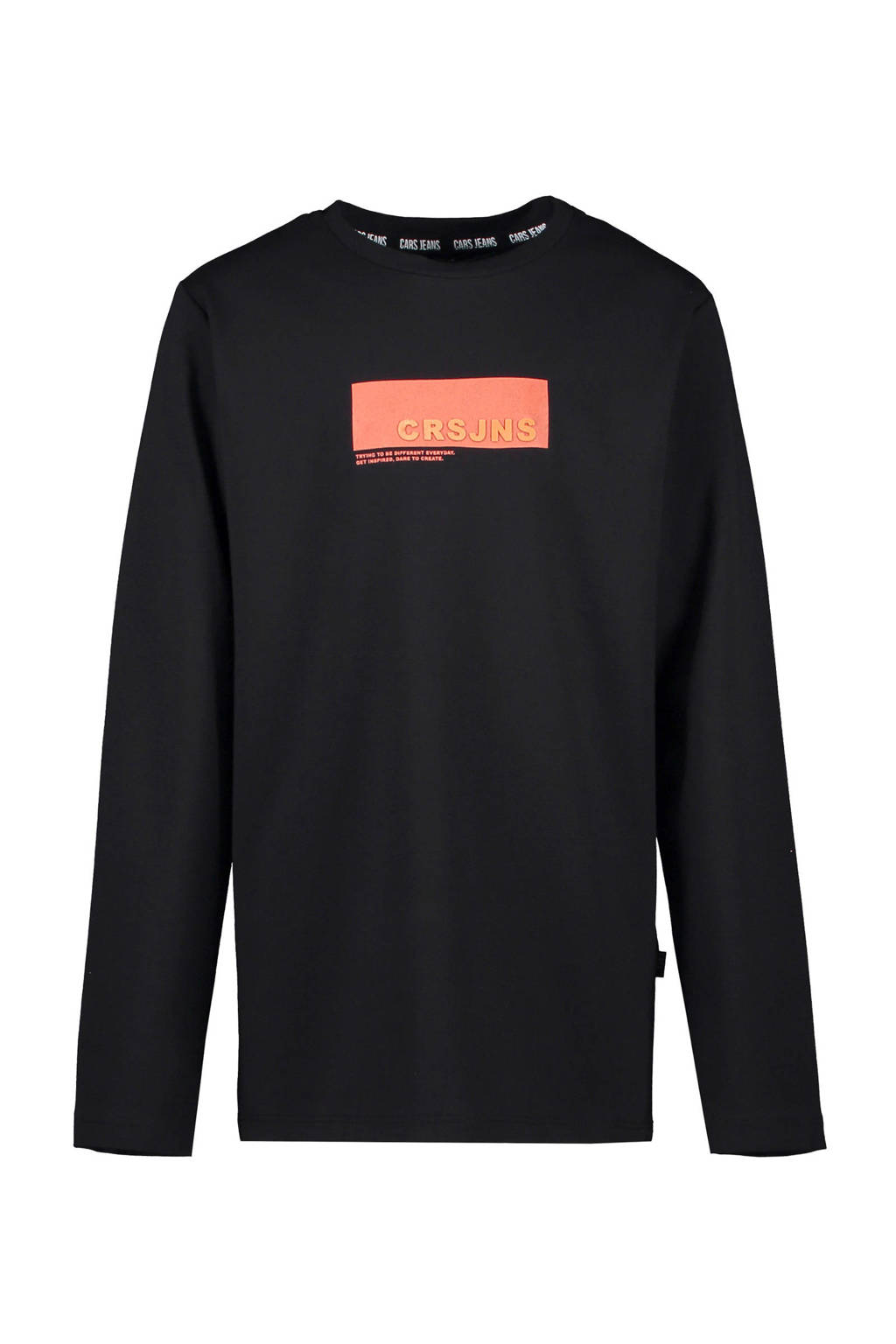 Cars longsleeve Johnes met logo zwart, Zwart