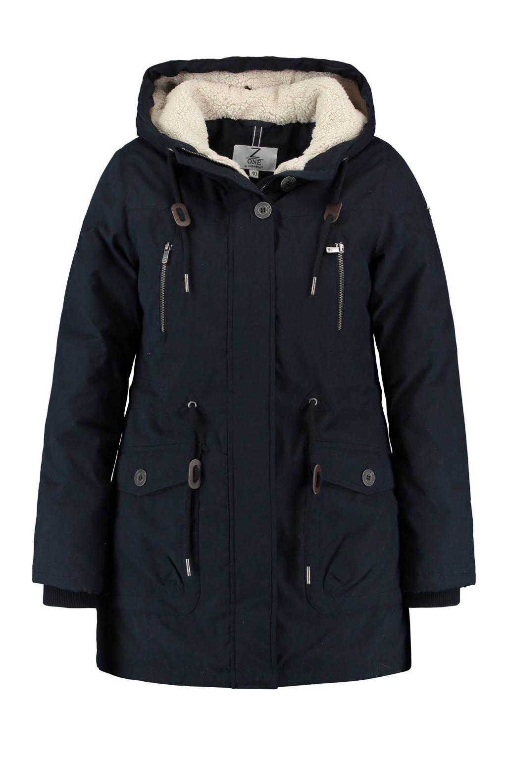 z-one parka donkerblauw, Donkerblauw