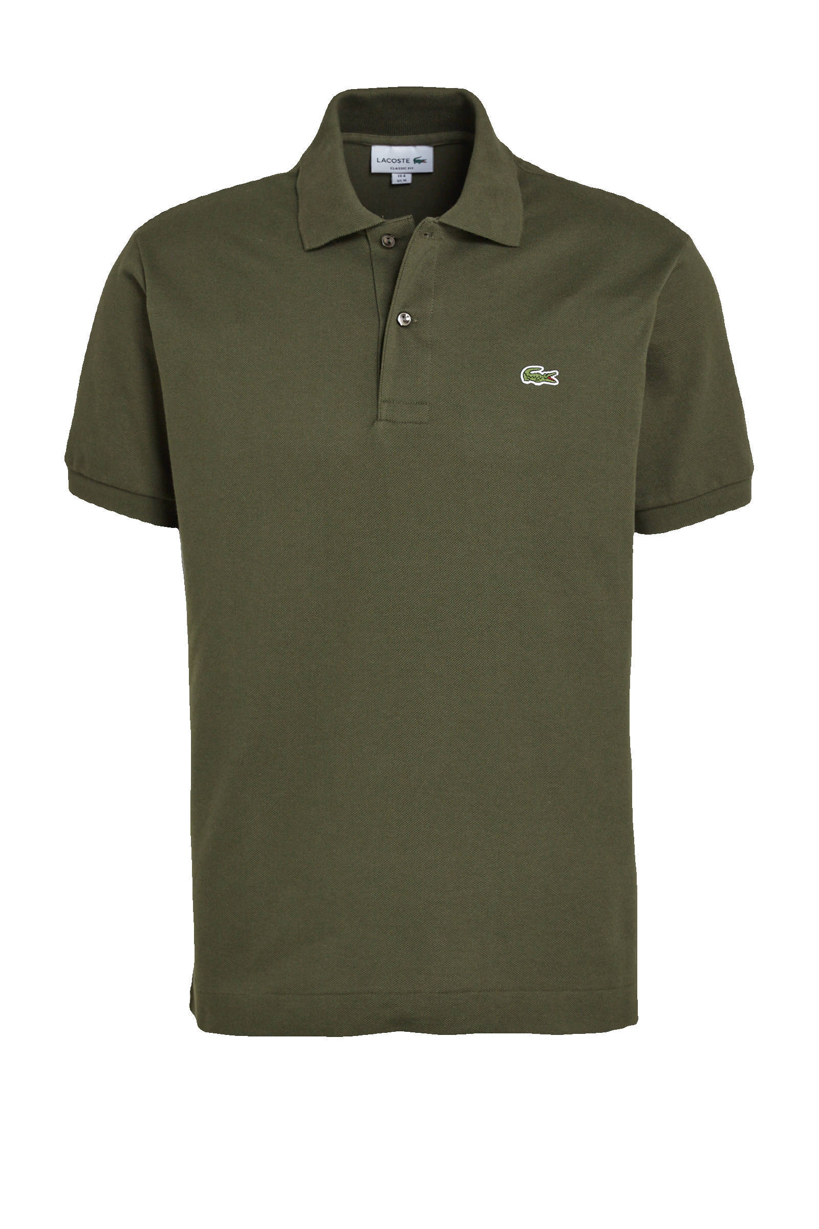 Lacoste regular fit polo olijfgroen | wehkamp