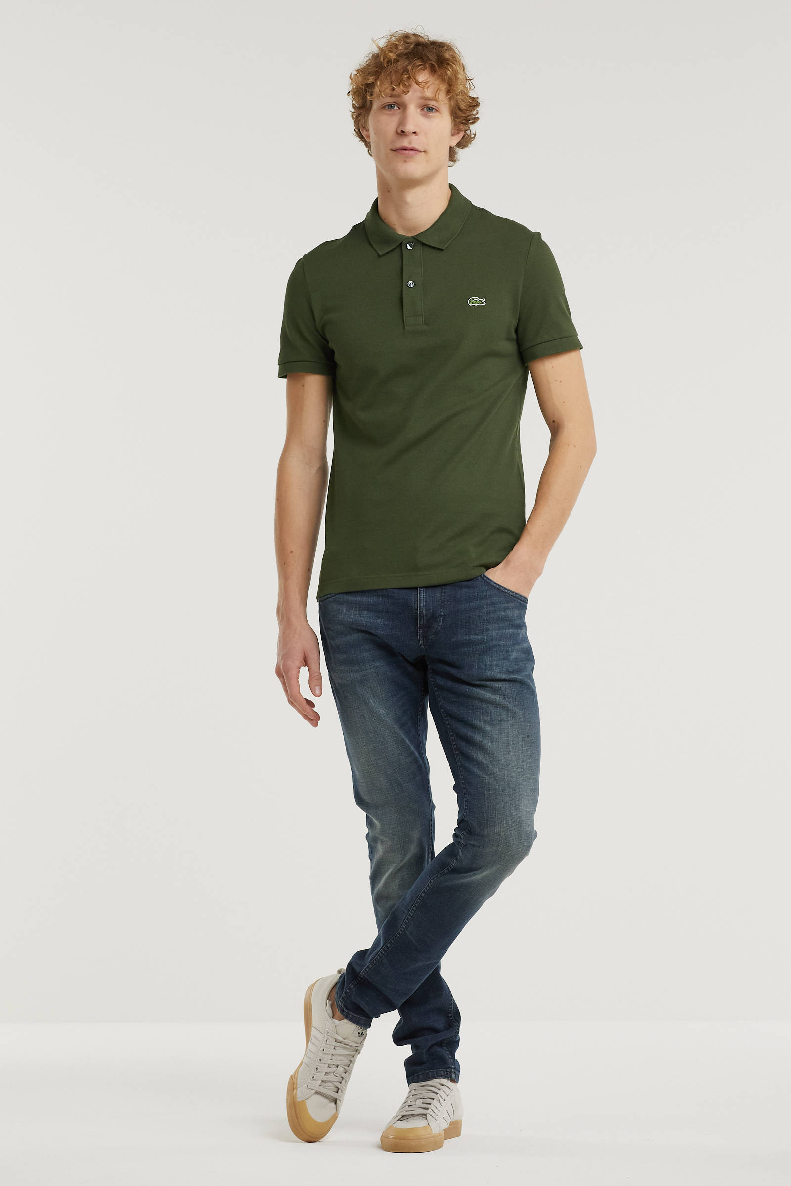 Lacoste polo olijfgroen classic fit kopen? Bestel poloshirts online!