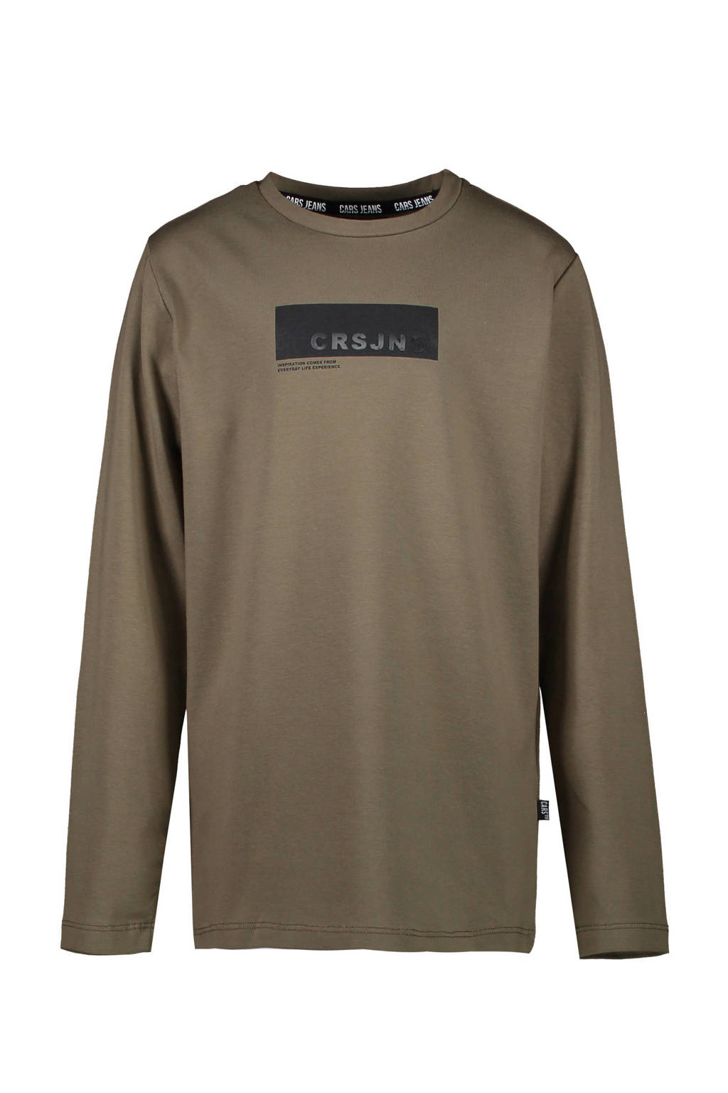 Cars longsleeve Johnes met logo groen/zwart, Groen/zwart