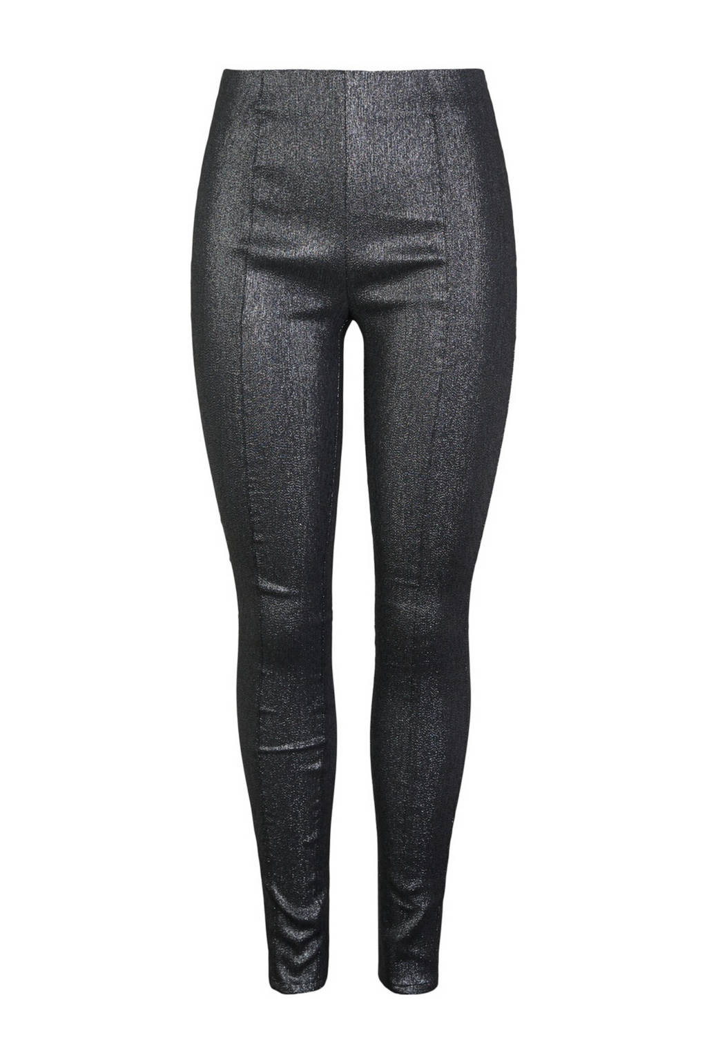 Y.A.S high waist slim fit broek zwart, Zwart