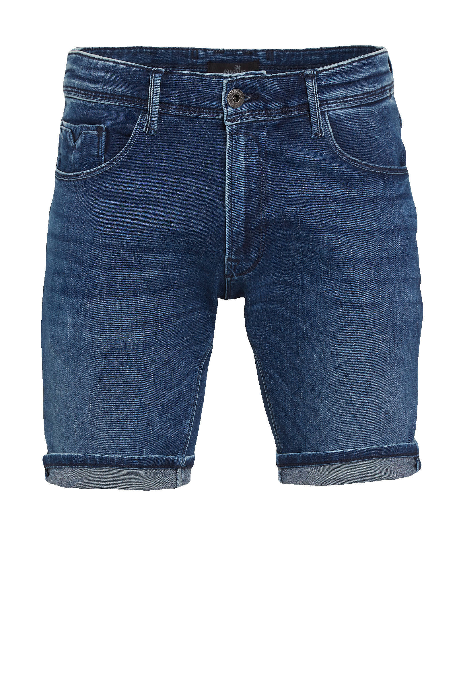 Vanguard V18 Rider Jeans Short Mid Blue online kopen