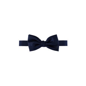 zijden vlinderdas donkerblauw