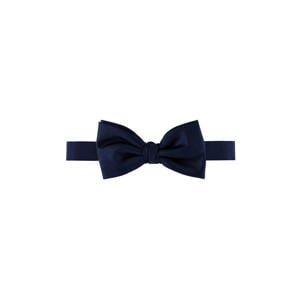 zijden vlinderdas donkerblauw