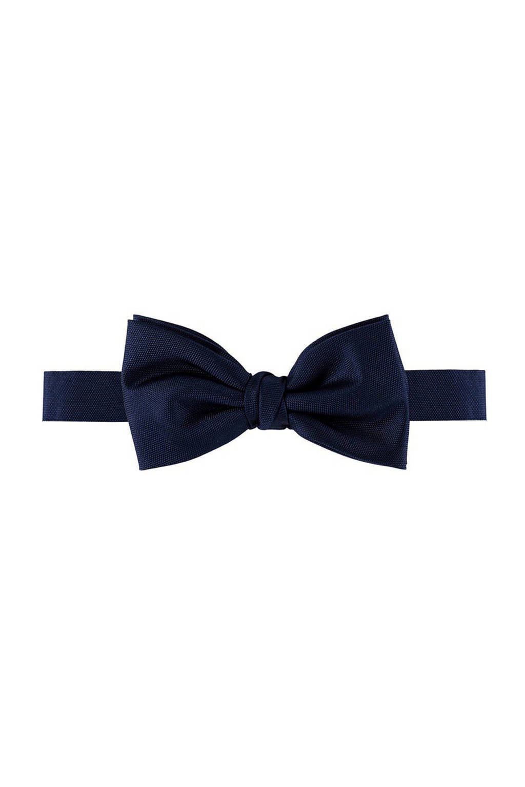 Profuomo zijden vlinderstrik donkerblauw, Donkerblauw