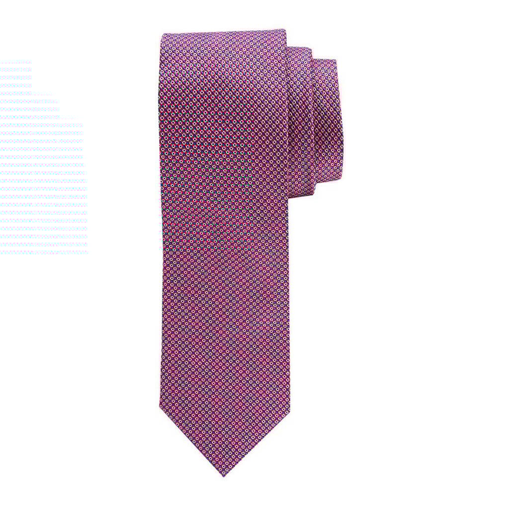 Profuomo zijden stropdas blauw/wit, Rood/blauw