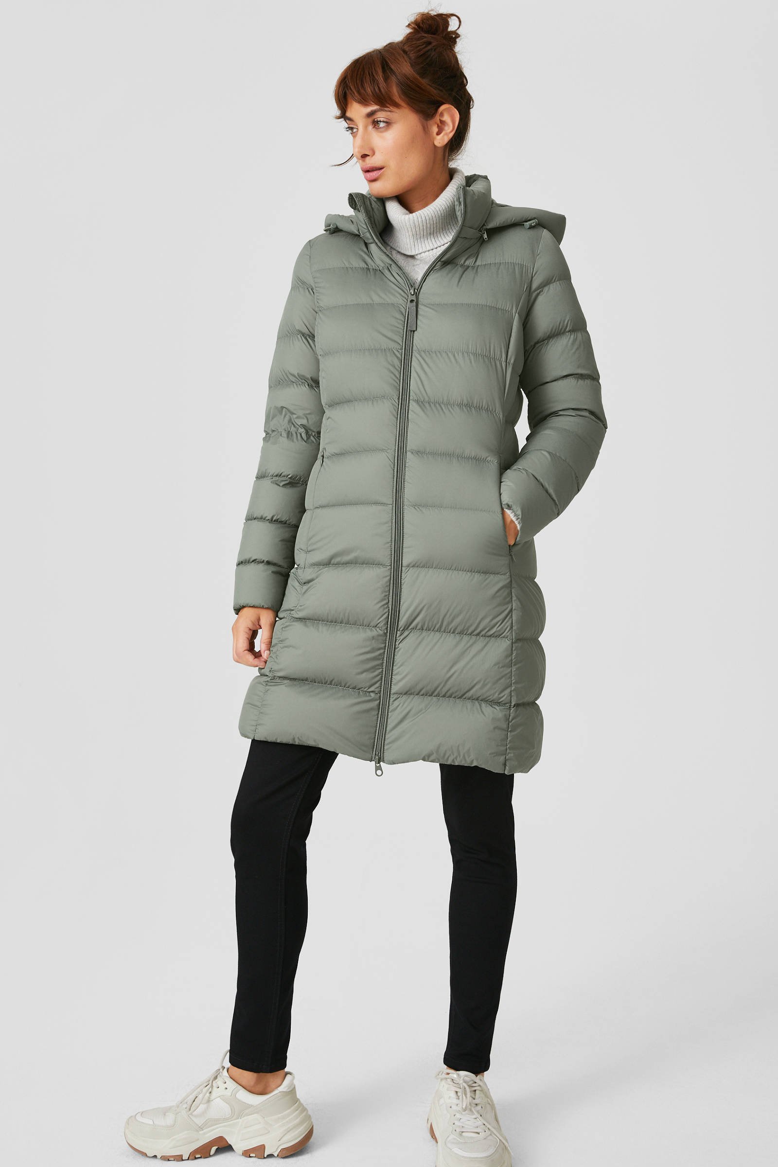C&A The Outerwear gewatteerde jas groen | wehkamp C&A The Outerwear gewatteerde jas groen | wehkamp