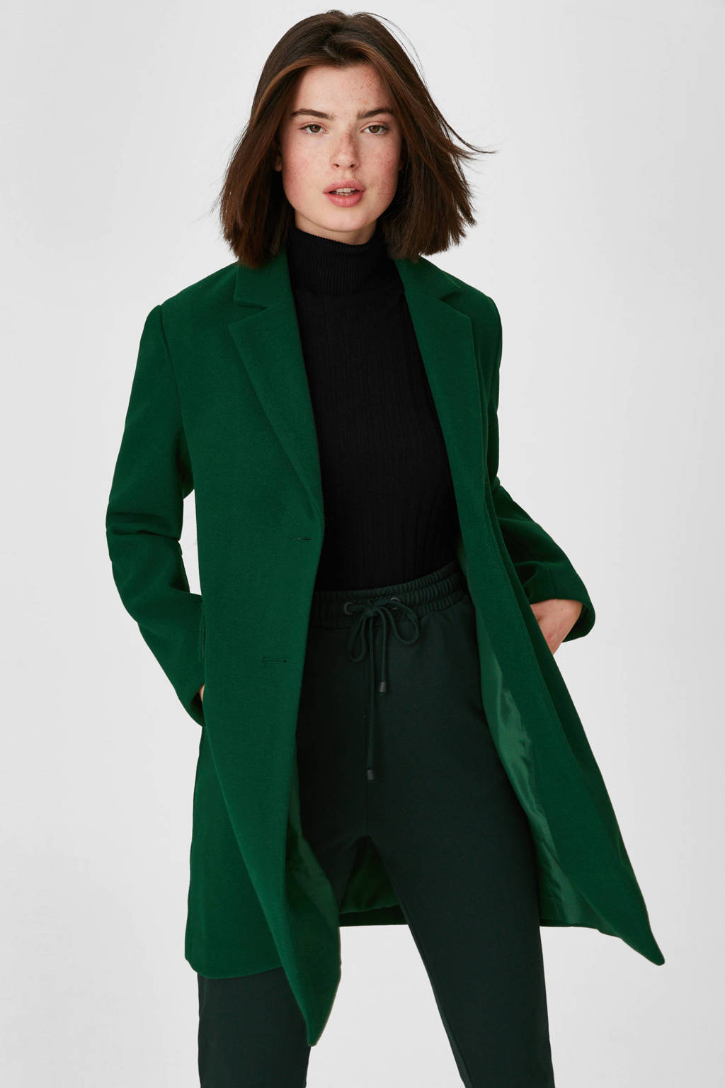 Outerwear coat groen wehkamp