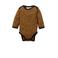 Petit Filippe baby romper lange mouw Cheetah brique/zwart