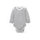 Petit Filippe baby romper lange mouw Breton Stripes donkerblauw/wit