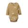 Petit Filippe baby romper lange mouw Dandelion beige/wit